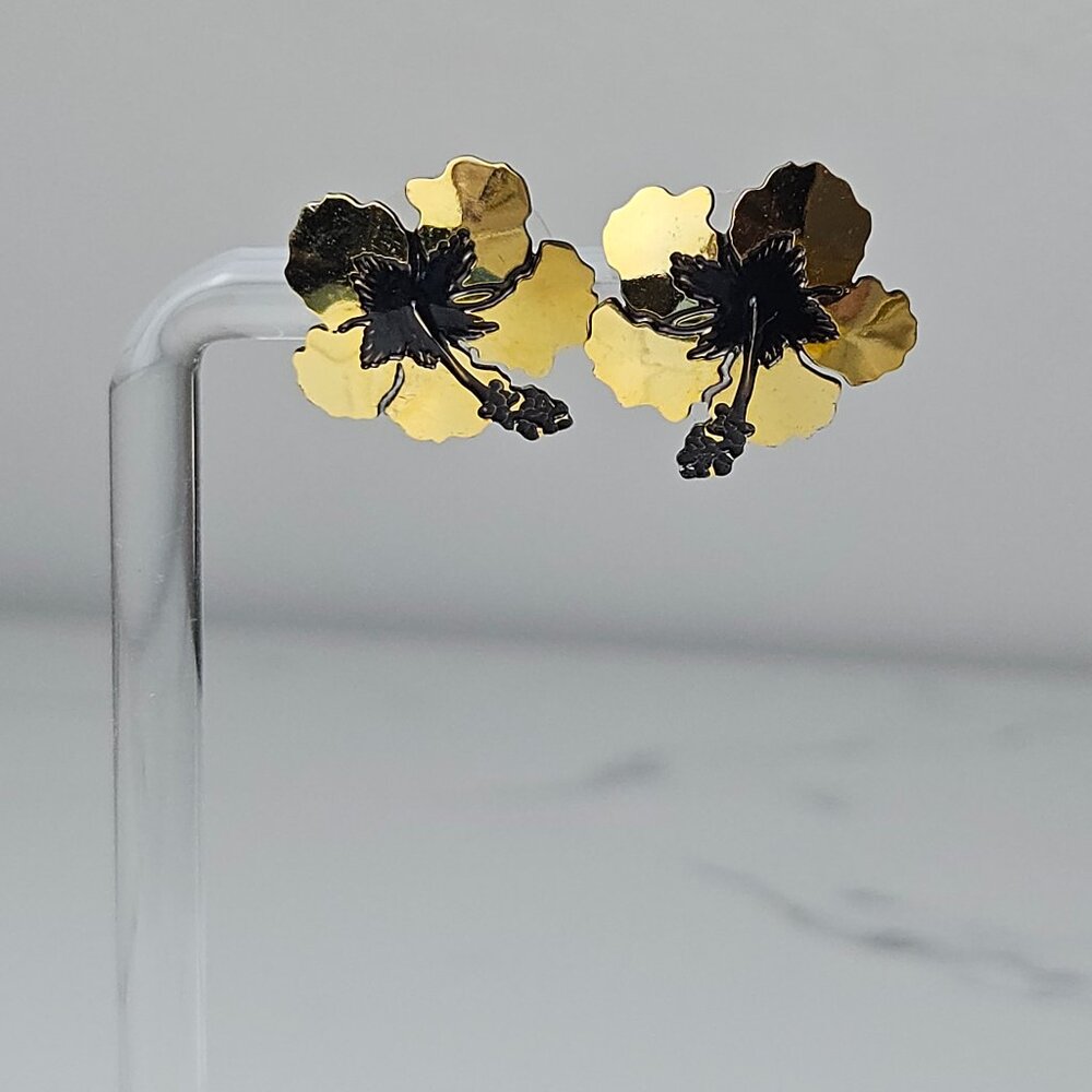 Leighton LAM Signed Hawaiian Nature Collection Earrings